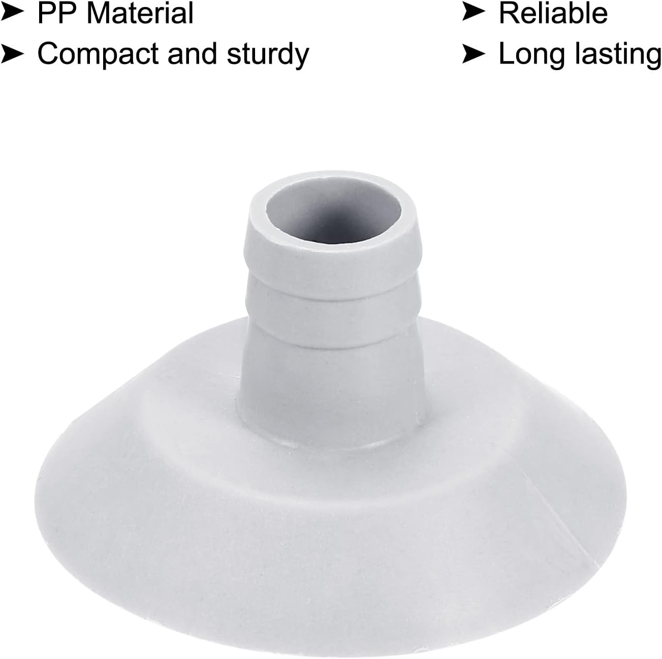 MECCANIXITY Air Conditioner Drain Hose Connector 25mm Tube Straight Fitting Replacement Part Accessories for Mini-Split Window AC, Grey Pack of 2