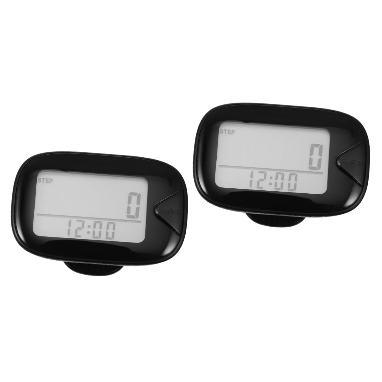 Mikikit 2 Sets Running Pedometer Step Counter Clip on Pedometer for Walking Tool User-Friendly Design