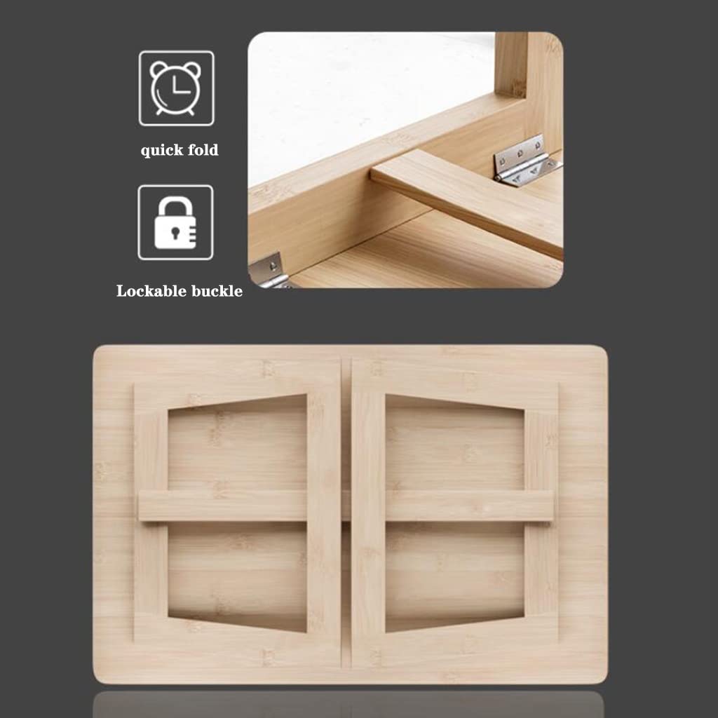 Table Pliable Table Pliante Simple Table De Loisirs en Baie Vitrée en Bois Petite Table Basse