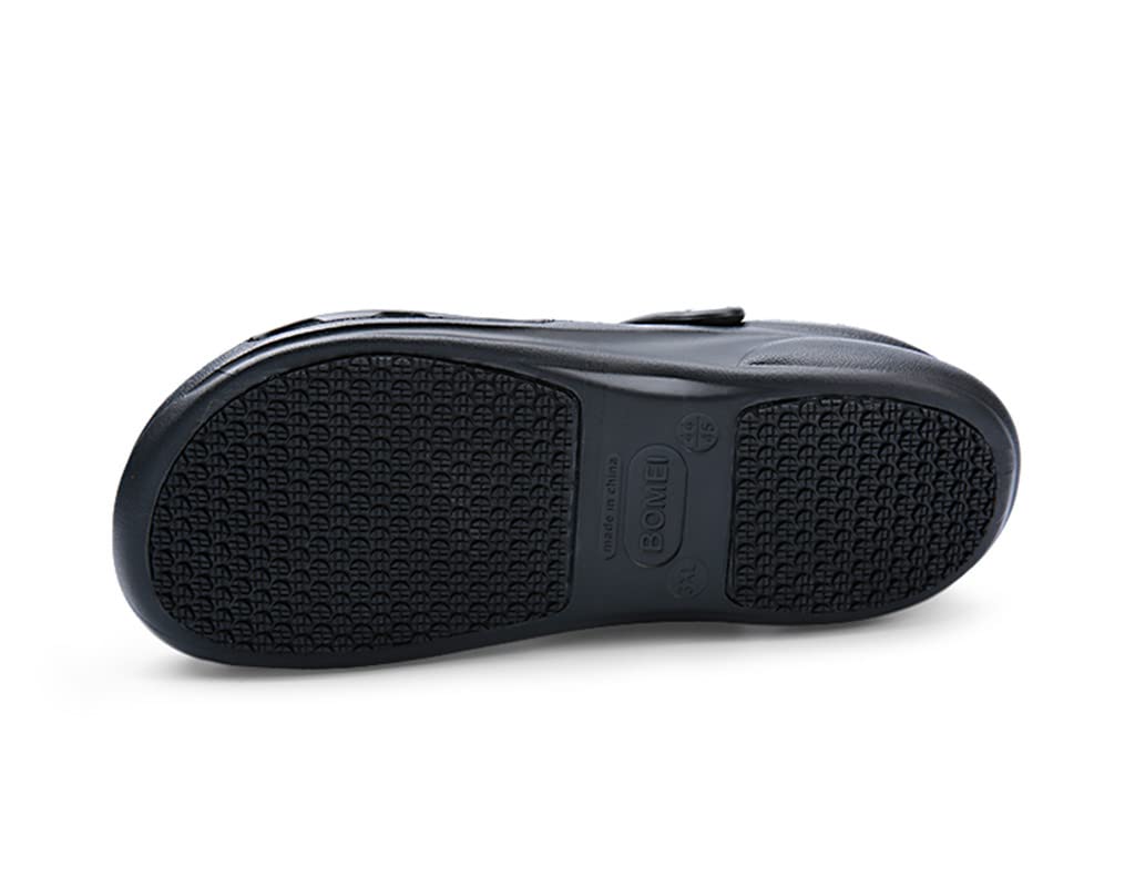 CLYCTIP Kochschuhe Herren Damen Küchenschuhe Clogs für Küche Garten Restaurant Wasserfest Schwarz