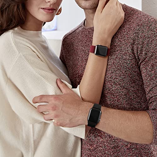 Image of DaQin 3 Pack Stretchy Solo Loop Compatible with Apple Watch Bands Men Women