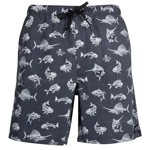 Salt Life Men's Fish N Bones Boardshorts