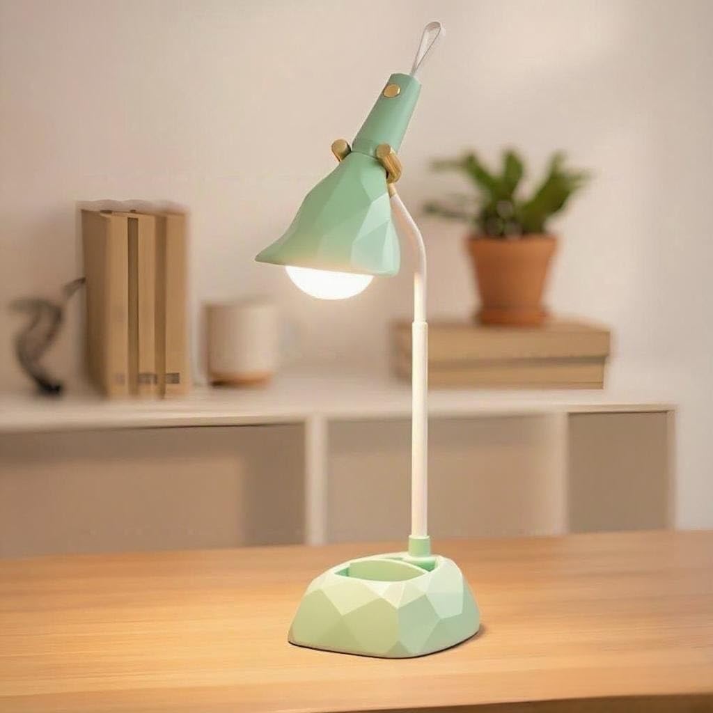 Portable Desk Lamp with Detachable Flashlight, 3 Color Temperature Modes, 1200mAh Battery, Stepless Dimming Brightness Memory - Ideal for Home Office Use (Green)-image-46