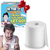 Gagster No Tear Toilet Paper β Practical Joke Trick β Fake Unrippable TP Rolls, Looks Like Real Toilet Paper But Wonβt Tear β Funny Gift for Adults & Kids