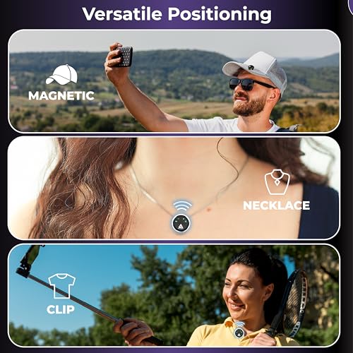 Image of Audio Array Magnetic Wireless Lapel Microphone Set with Handheld Interview Adapter | 48KHz /24Bit Recording, Smart Noise Reduction, 50M Range, Windscreen for Vlogging & Interviews