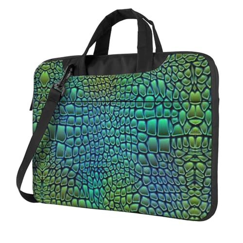 Maletín acolchado de tela Oxford con estampado de cocodrilo: elegancia y alta resistencia