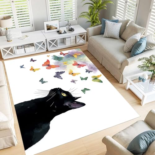 Tapis chat lavable en machine antidérapant et facile à nettoyer