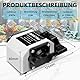 Aquarium Luftpumpe mit 6 Ausgängen | 25W Regelbare Teichbelüfter für Gartenteiche mit 6 Luftsteine | Belüfterpumpe Leise | Leistungsstarke Sauerstoffpumpe | Teichbelüftung, Bis Zu 3300 L/H