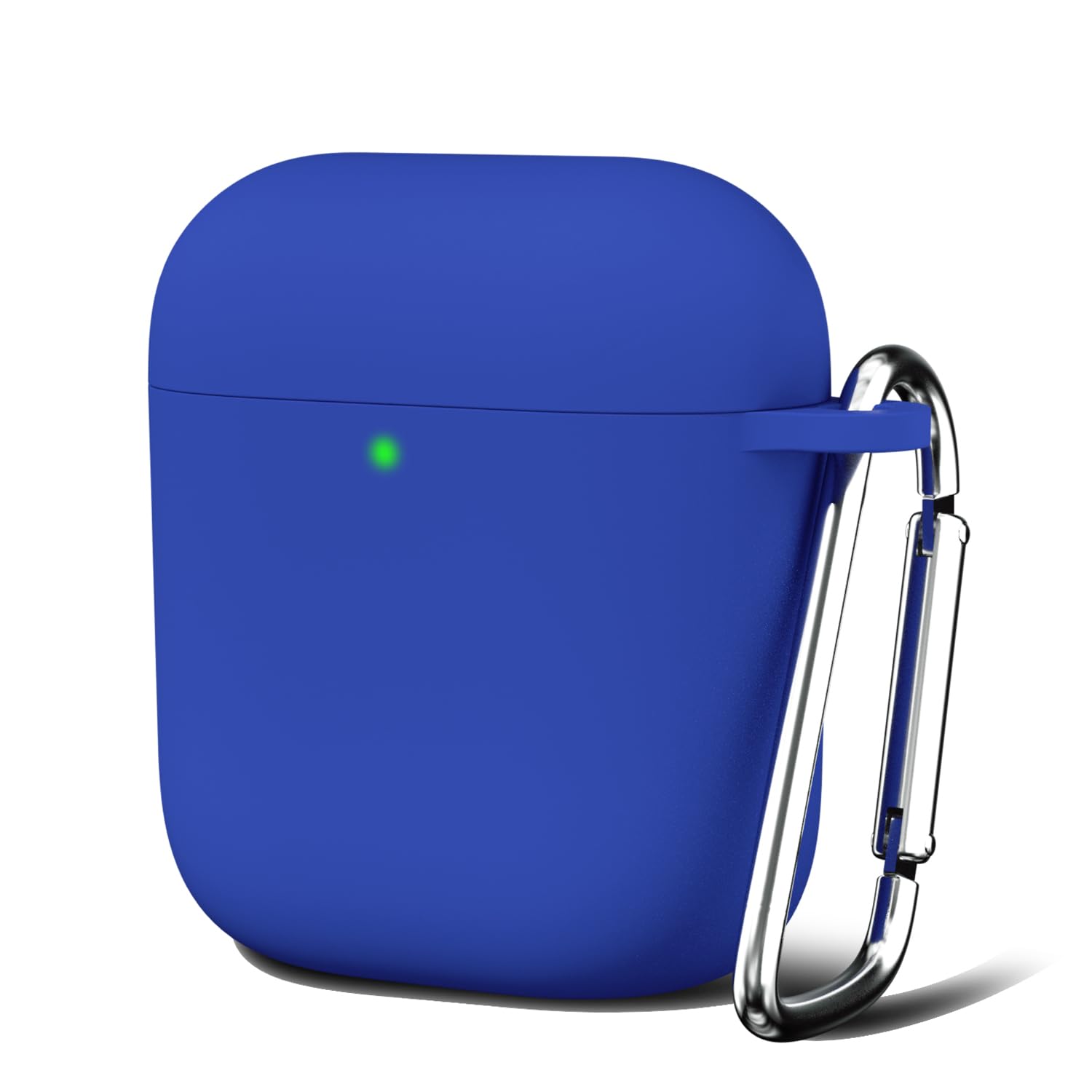 Oakxco for Airpods Case Silicone, Cute Girly Hard Shell Airpods 1st 2nd Generation Case with Keychain, Colorful Rubber Soft TPU Plastic Trendy Aesthetic Airpods Cover for Women Men, Royal Blue