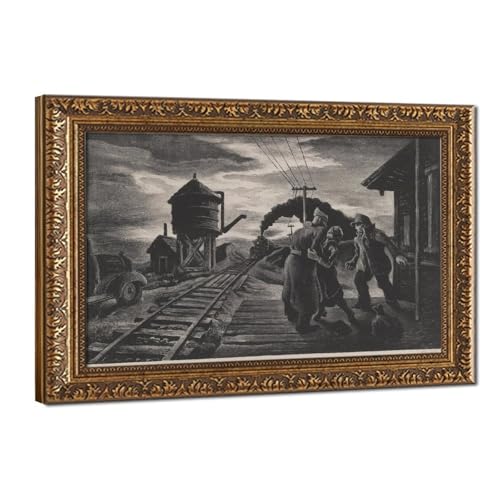 Adieu régionaliste américain impression sur toile pour habiller un mur vide