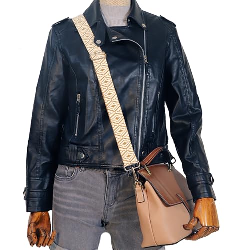 Image of Wide Shoulder Strap Adjustable Replacement Belt Crossbody Canvas Bag Handbag