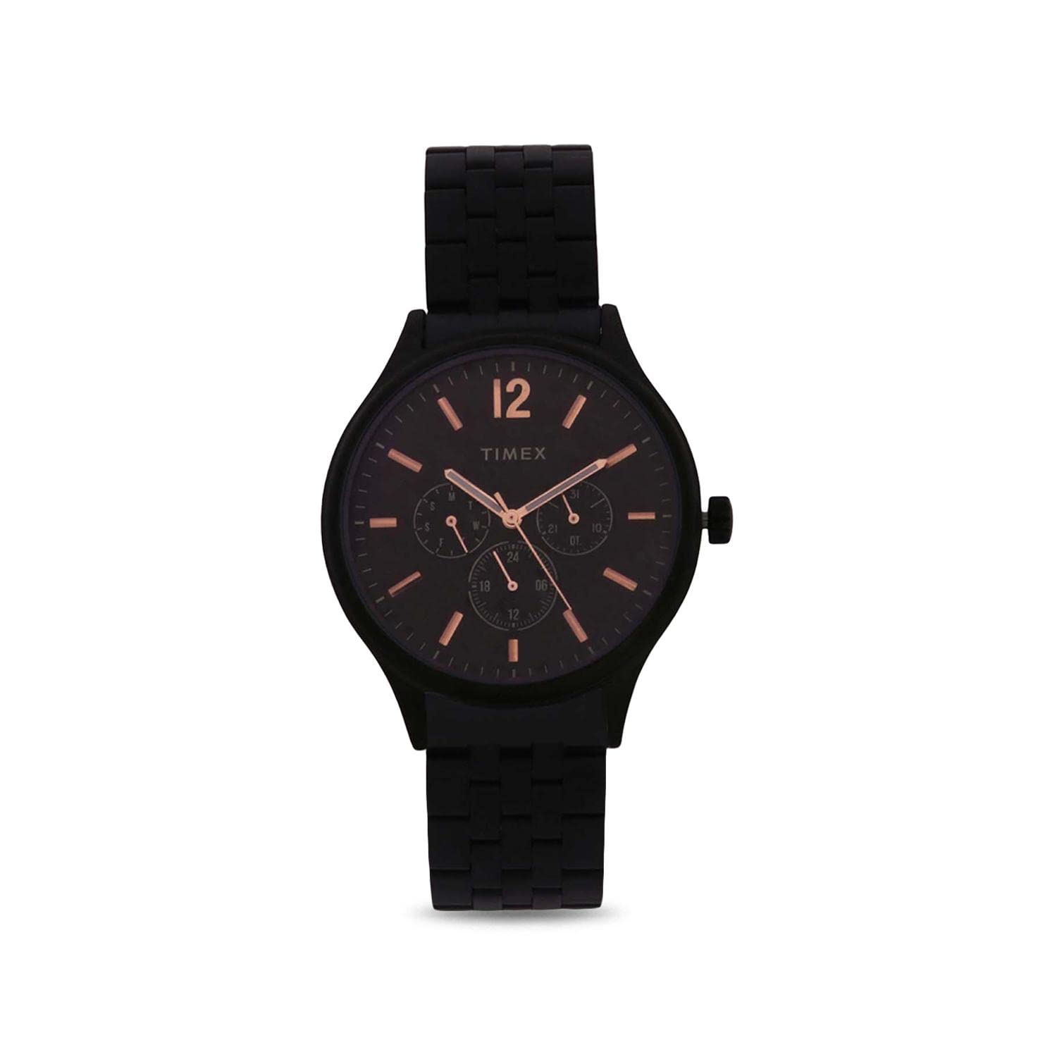 TIMEX Fashion Collection Premium Quality Multifunction Mens Analog Black Coloured Dial Quartz Watch, Round Dial with 43mm Case Width (B0BKQQJQK2) Amazon Price History, Amazon Price Tracker