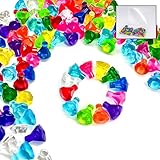 TZBTSTEAM 240PCS Gem Bricks, 120x Diamond Jewels, Rare Treasure Accessories Building Blocks Set, Compatible with legoes 31109 Set