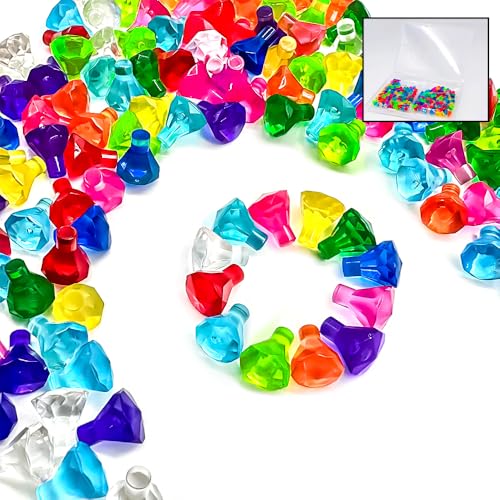 TZBTSTEAM 240PCS Gem Bricks, 120x Diamond Jewels, Rare Treasure Accessories Building Blocks Set, Compatible with legoes 31109 Set