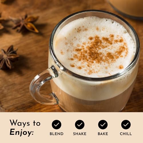 Image of JUST INGREDIENTS Snickerdoodle Protein Powder - Grass-Fed Whey, Plant Proteins, Cinnamon Vanilla - 30 Servings