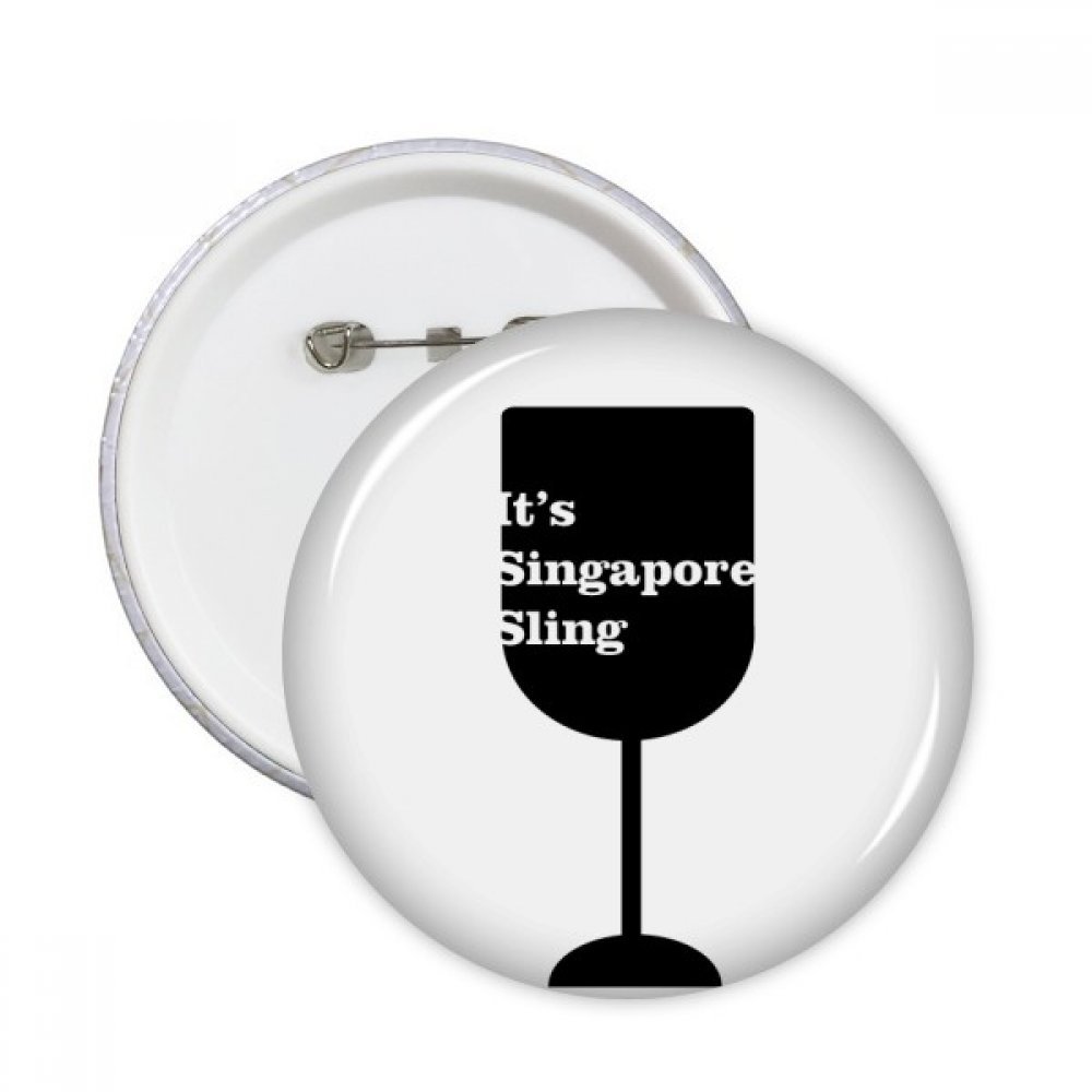 Badge Singapour Sling rond taille S décoration en épingle robuste