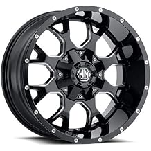 WHEEL GROUP Mayhem 8015-2152M Warrior 8015 Black/Milled Spokes 20X10 5-127/5-139.7 -25mm 87mm