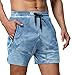 Aimeilgot Mens Gym Shorts with Pockets Casual Athletic Shorts Fashion Comfy Workout Short Pants(Blue Tie Dye,X-Large)