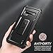 Dexnor for Samsung Galaxy S10+ Plus Case, [Built in Screen Protector and Kickstand] Heavy Duty Military Grade Protection Shockproof Protective Cover for Samsung Galaxy S10 Plus Black