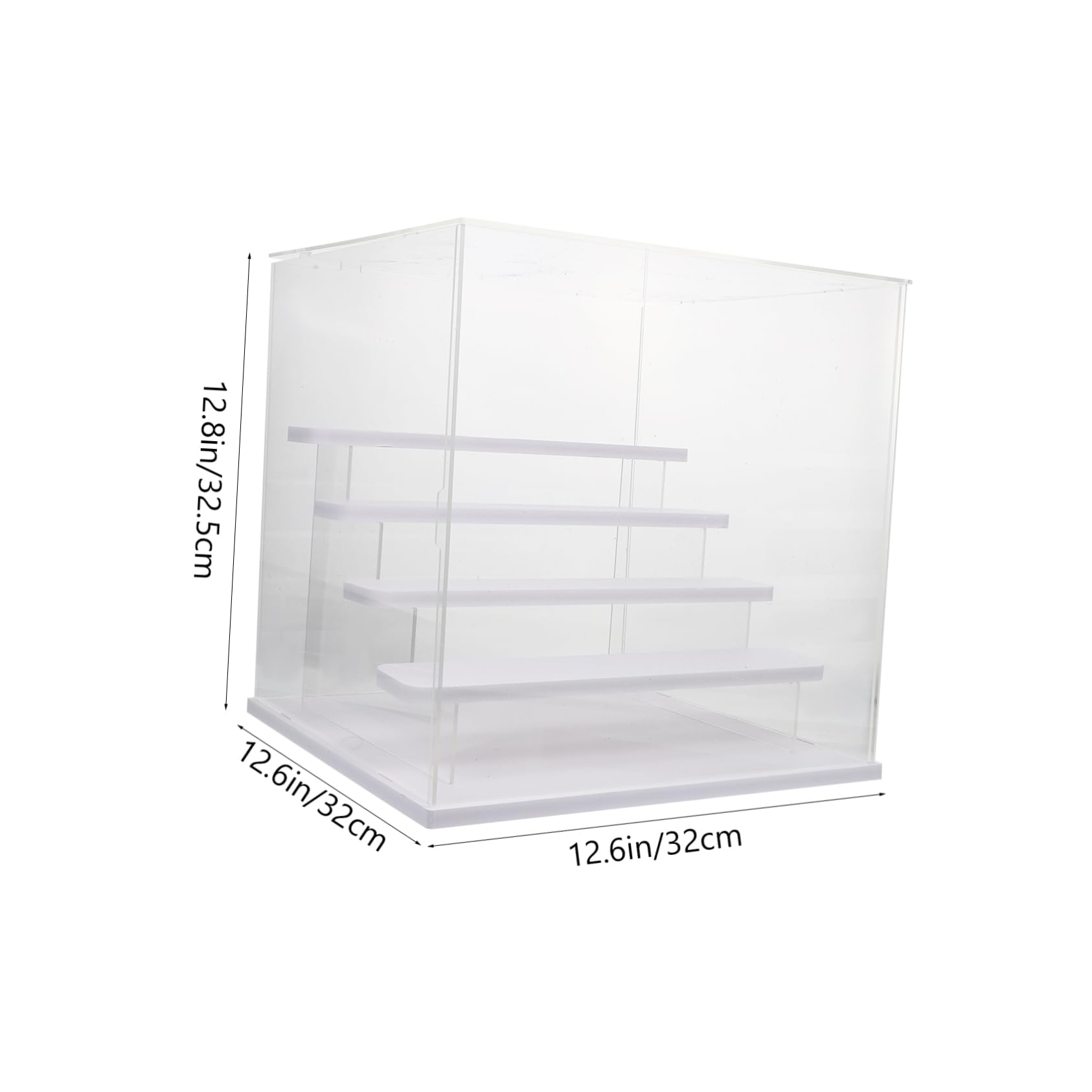 Ciieeo High-definition Multi Doll Display Case for Ornaments Figures and Toys Transparent Organizer Openable Door for Easy Access and Showcase