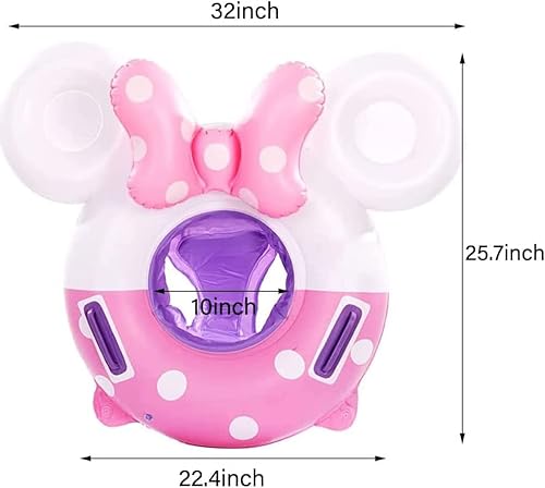 Miniatura 4 de Flotadores de piscina para bebés de 0 a 8 años de menos de 44 libras, anillo de natación inflable, balsa de agua con asiento para playa de verano,