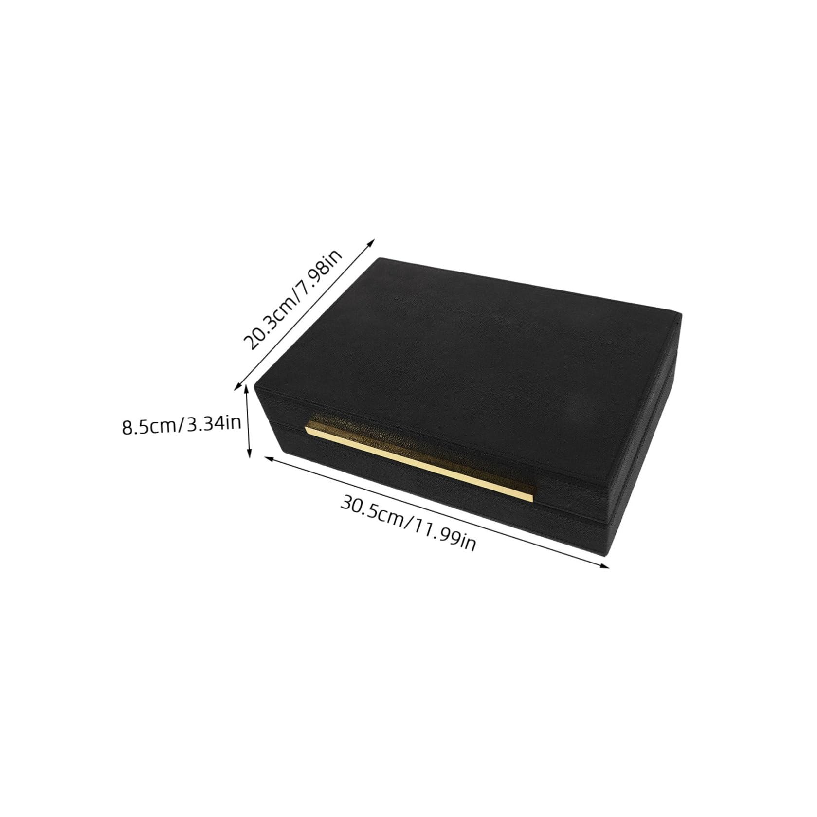HEMOTON Scatola Portagioie in Ecopelle Nera per Braccialetti e Collane con Scomparti Strutturati, Design Elegante e Funzione Anti Disordine per Uso Domestico e Viaggi