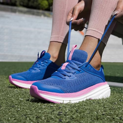 NORTIV 8 NORTIV 8 Women's Running Walking Tennis Shoes FlexLife Comfortable Cushioning Non-Slip Breathable Athletic Gym Workout Cross Trainer Jogging Sneakers,Size 9,Blue,SNRR241W