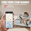Ainiv-Buscador-de-Objetos-Bluetooth-Negro-Air-Tracker-Smart-Tag-IP67-Localizador-GPS-Compatible-con-iOS-y-Android-Alcance-de-hasta-50m164ft-GPS-Tracker-para-Llaves-Billetera-Equipaje-Mascota