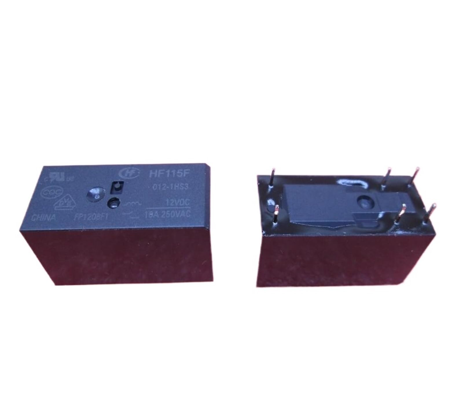 OSHZIKJII Relay HF115F-012-1HS3 JQX-115F-012-1HS3 12VDC DC12V 12V 16A 250VAC 6PIN