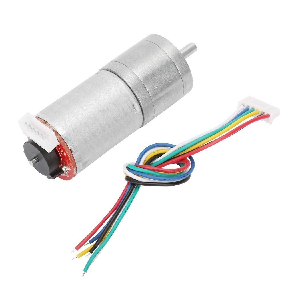 Encoder Gear Motor, DC 12V Speed Reduction Motor with Encoder, High Torque Gear Gearbox for Electronic Locks, Robot, RC Car DIY Engine Toy (500RPM)