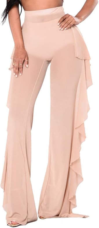 Mesh ruffle pants Clearance