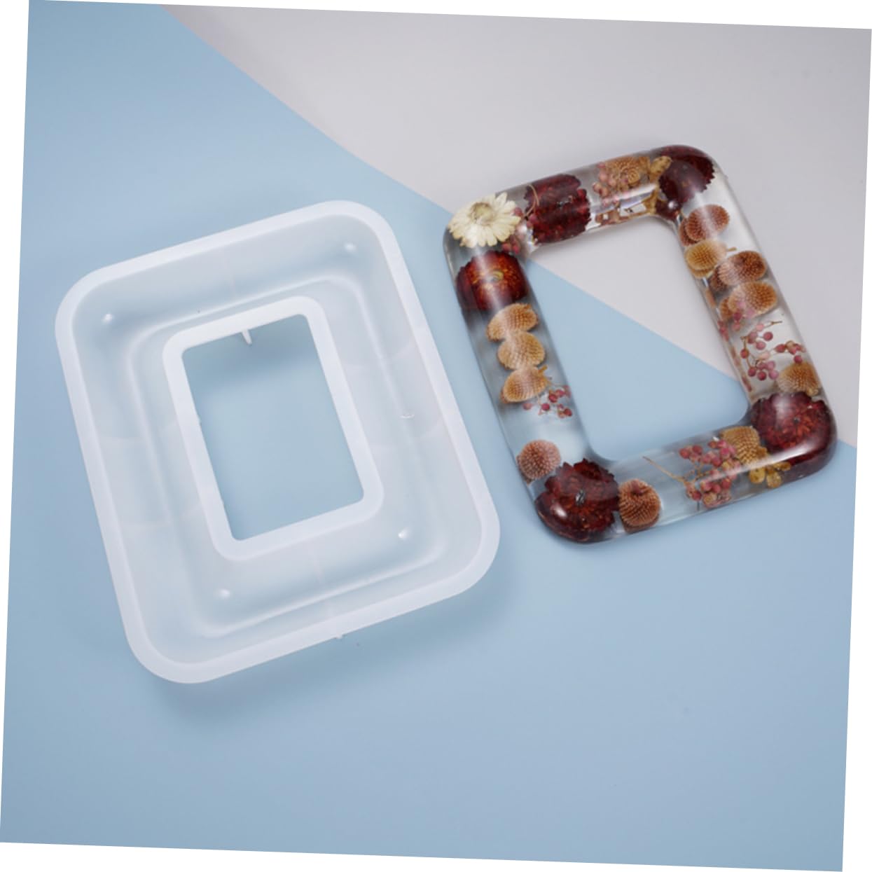 HOODANCOS Photo Frame Making Supplies Frame Molding Silicone Safe Silicon Mold High Transparency