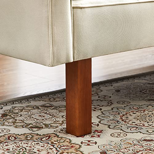 Mwrouqfur Modern Fabric Sofa Bed Futon,Convertible Sleeper Loveseat With 2 Pillows And Armrests,75" Folding Recliner Couch Bed With Solid Wood Legs For Living Room Apartments Office (Beige) #TOP7