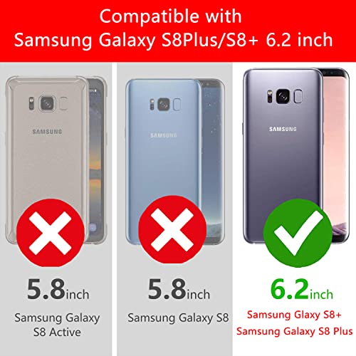 Samsung Galaxy S8 Plus Case Samsung Galaxy S8+ Case Military Grade Built-In Kickstand Case Holder Armor Heavy Duty Shockproof Cover Protective For Samsung Galaxy S8 Plus Phone Case (Blue) #TOP1