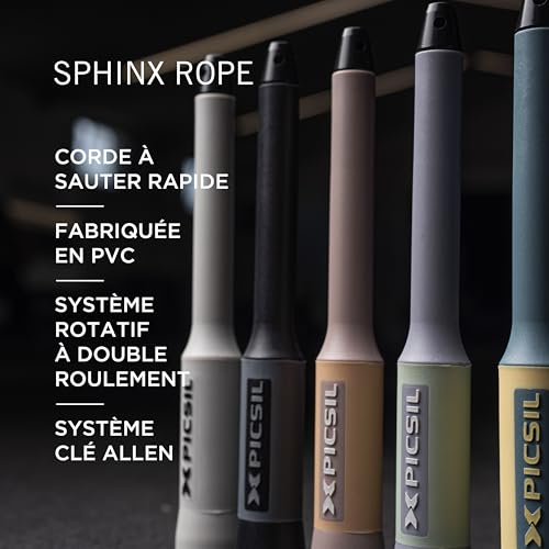 Corde à Sauter Sphinx PICSIL Finis les Double Unders Manqués avec cette Speed Rope Réglable