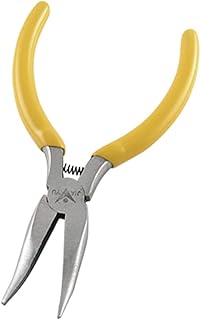 Aexit Handy Metal Pliers Tool Internal Ring Bent Nose Snap-Ring Pliers 5