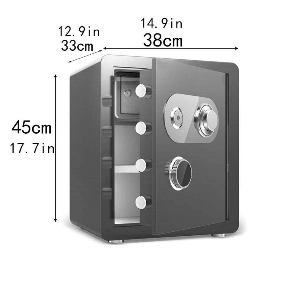 RLKHXBS Fireproof Waterproof Deposit Small Safes Mechanical Lock All-Steel Anti-Theft Household into The Wardrobe Key Safe Office Password Box s f
