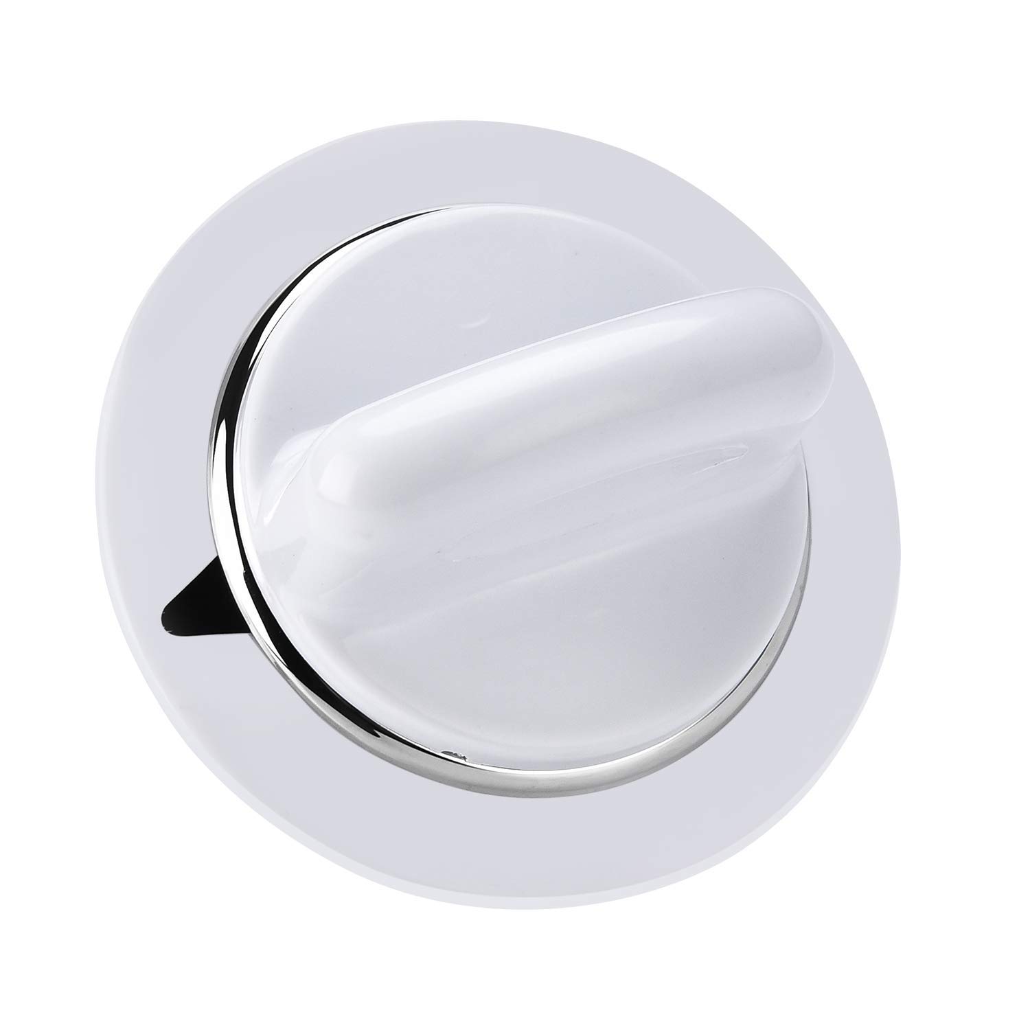 WE01x20374 Bouton de commande de minuterie WE1M654 avec anneau métallique pour sèche-linge électrique général et Hotpoint – Remplace AP3995098 WE01M0443 WE1M443