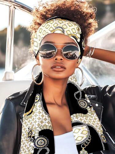 Formery Edge Scarf Blue Satin Head Scarf Silk Scarves Lay Edges Natural Hair for Black Women (3PCS)2