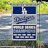 Dodgers 9 Time World Champions Series Double Sided Garden Flag
