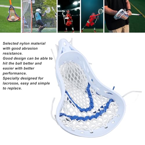 image for Agatige Lacrosse Head, Mesh Strung Stick Heades Wear Proof Lacrosse Cl