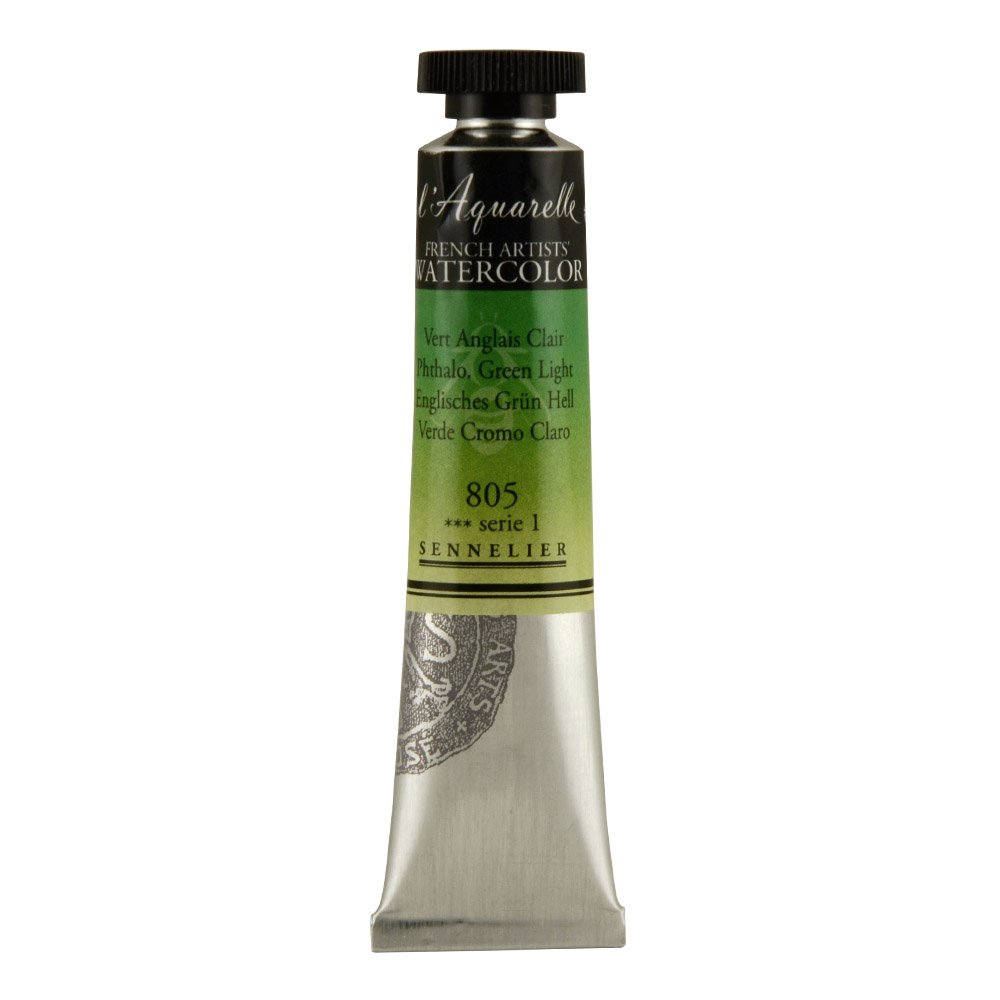 Sennelier Green Watercolour 21Ml Tube S1 - Phthalo. Light (805)