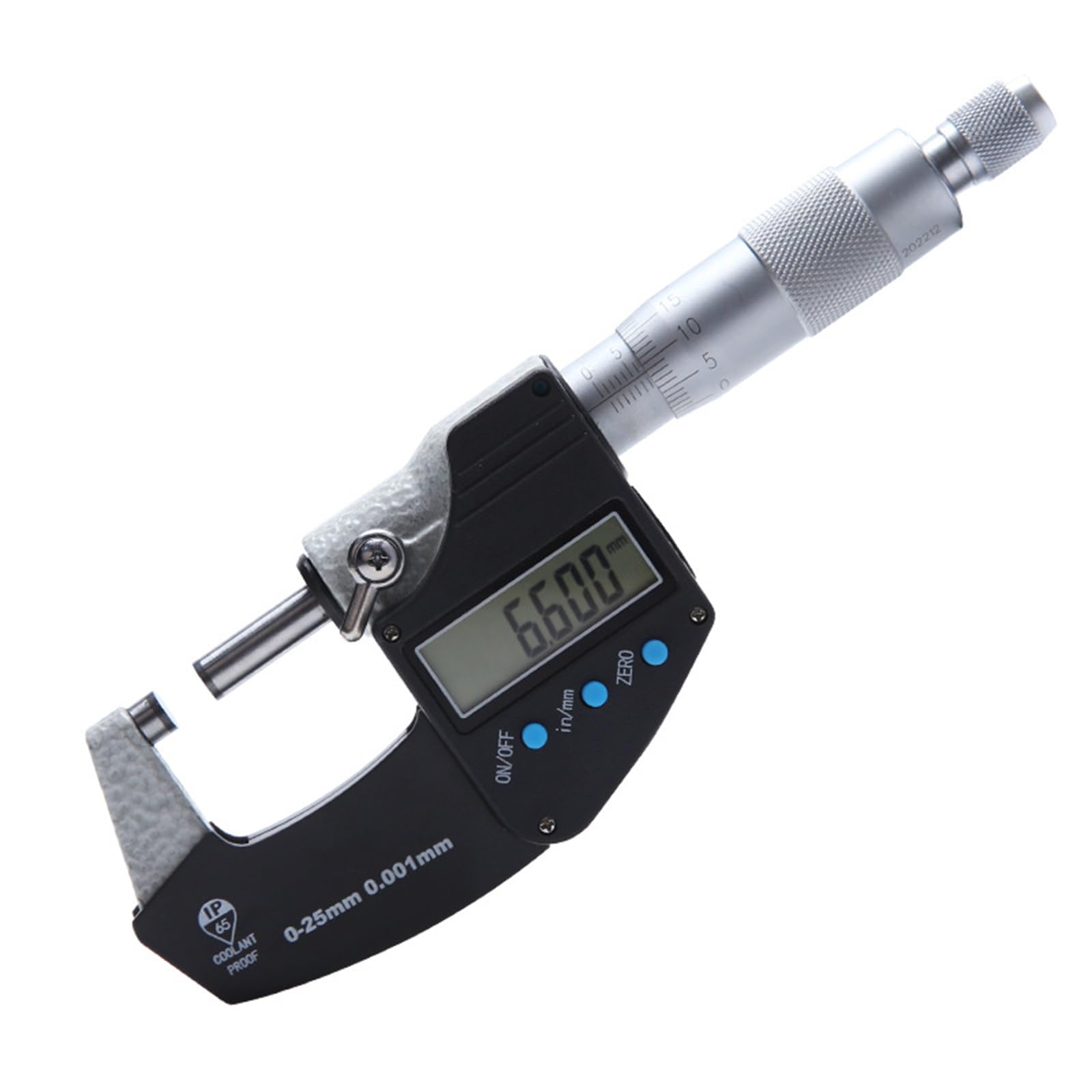 Micromètre extérieur digital 0-25 mm avec haute précision de 0.001 mm et conversion
