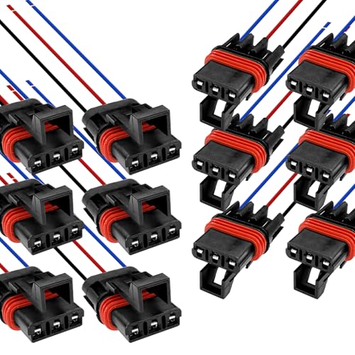 SamWinGear 12PCS Polaris Pulse Bar Connectors Polaris Ranger XP 1000 RZR Pro General RS1 Accessories 2018-2024, Pulse Power Plug Pigtail Bus Bar Harness connectors for Polaris General 1000 Xpedition