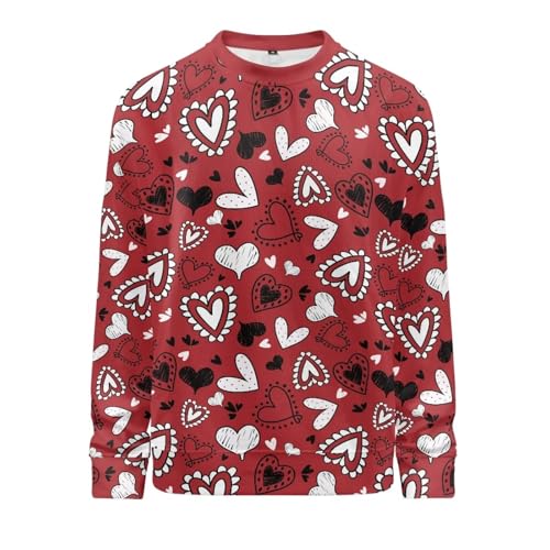 2024 Fall Long Sleeve Sweaters for Men Women Casual Crew Neck Sweatshirt Plus