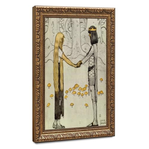 Toile John Bauer Prince sans ombre 1910 de qualité supérieure 61x91 cm