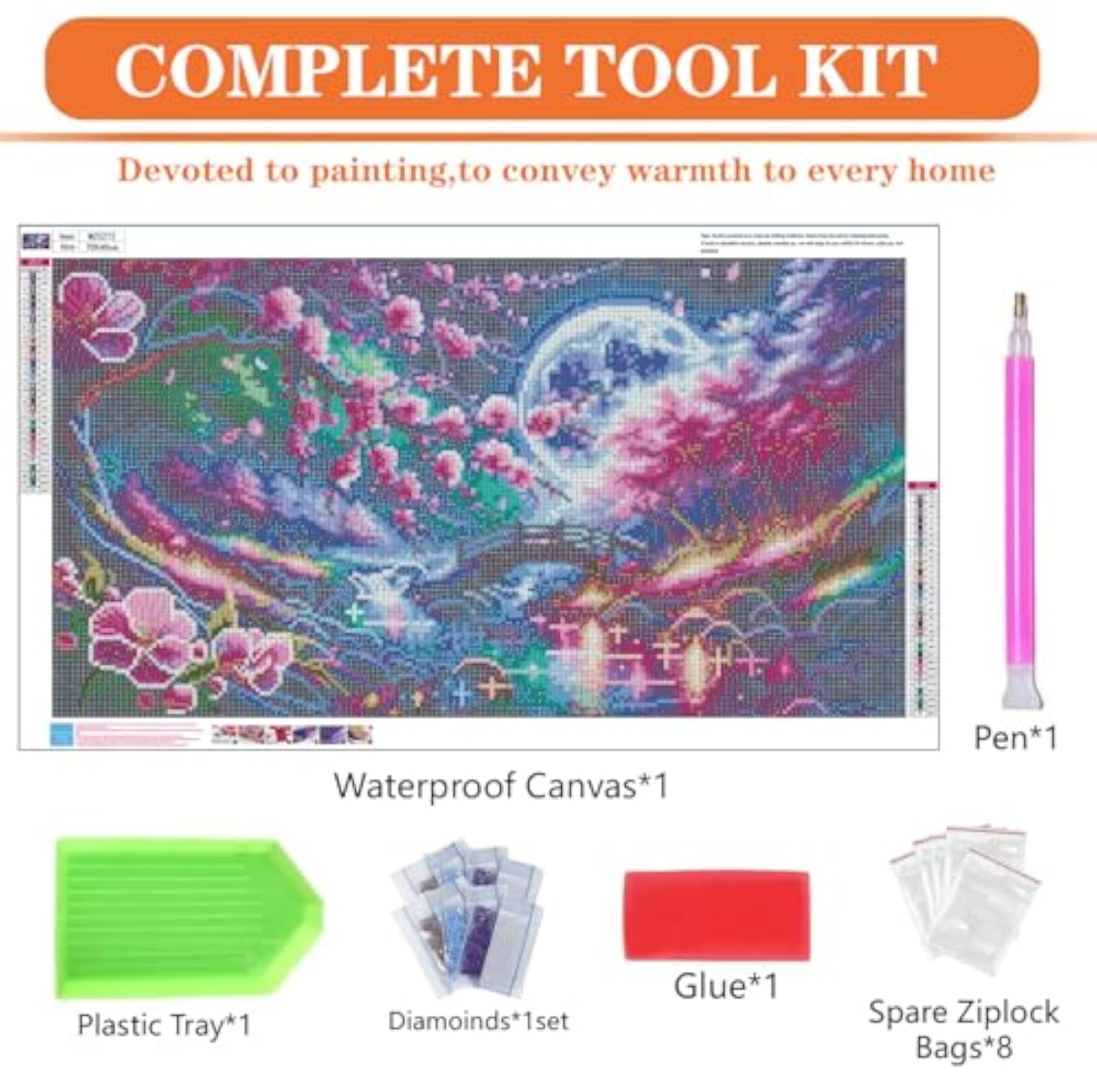 Large Diamond Art Kits for Adults, DIY Landscape Decor