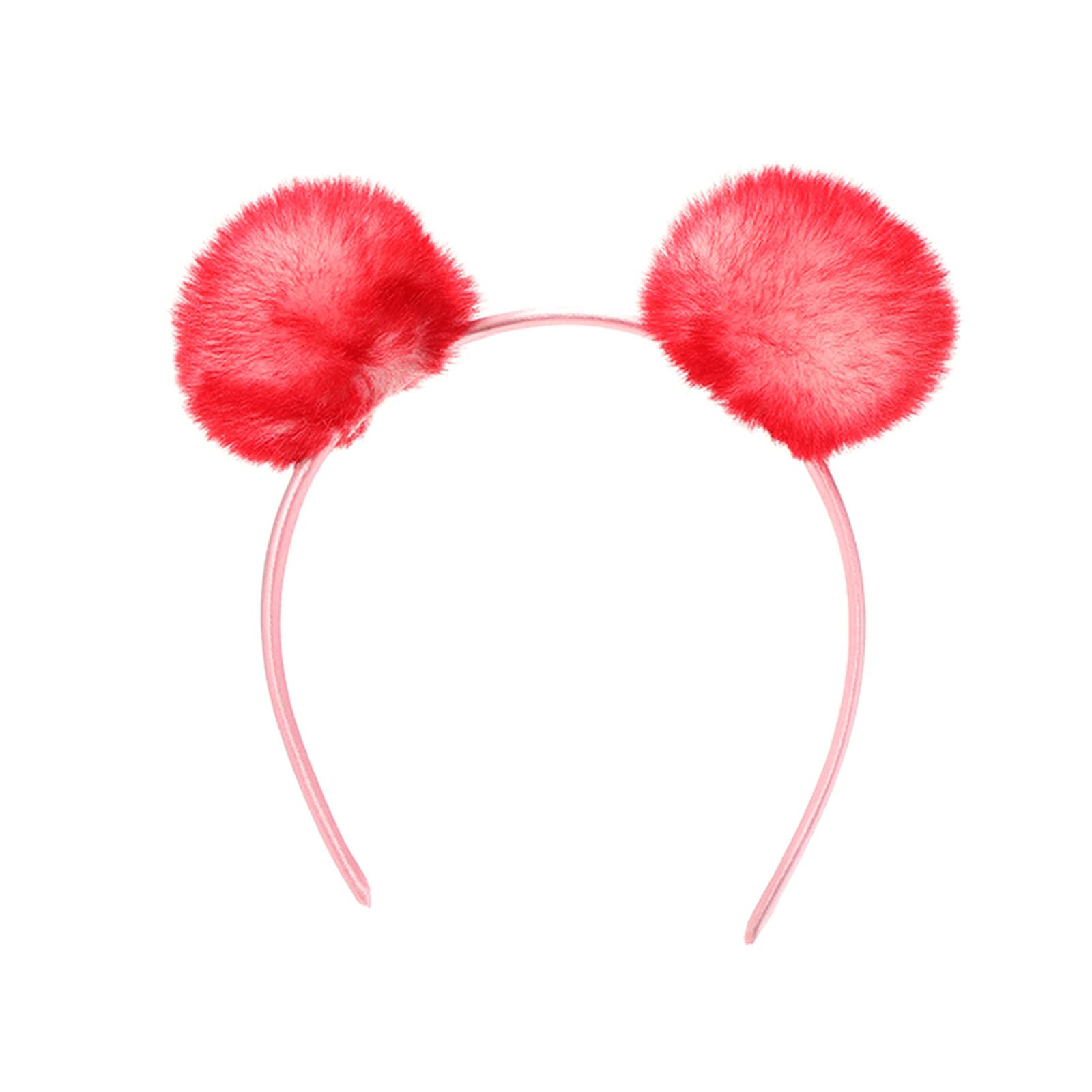Maxtonser Plush Balls Headband Party Accessories Hairhoop Birthday Party Props Headpiece Women Girl Makeup Headdress Accessories