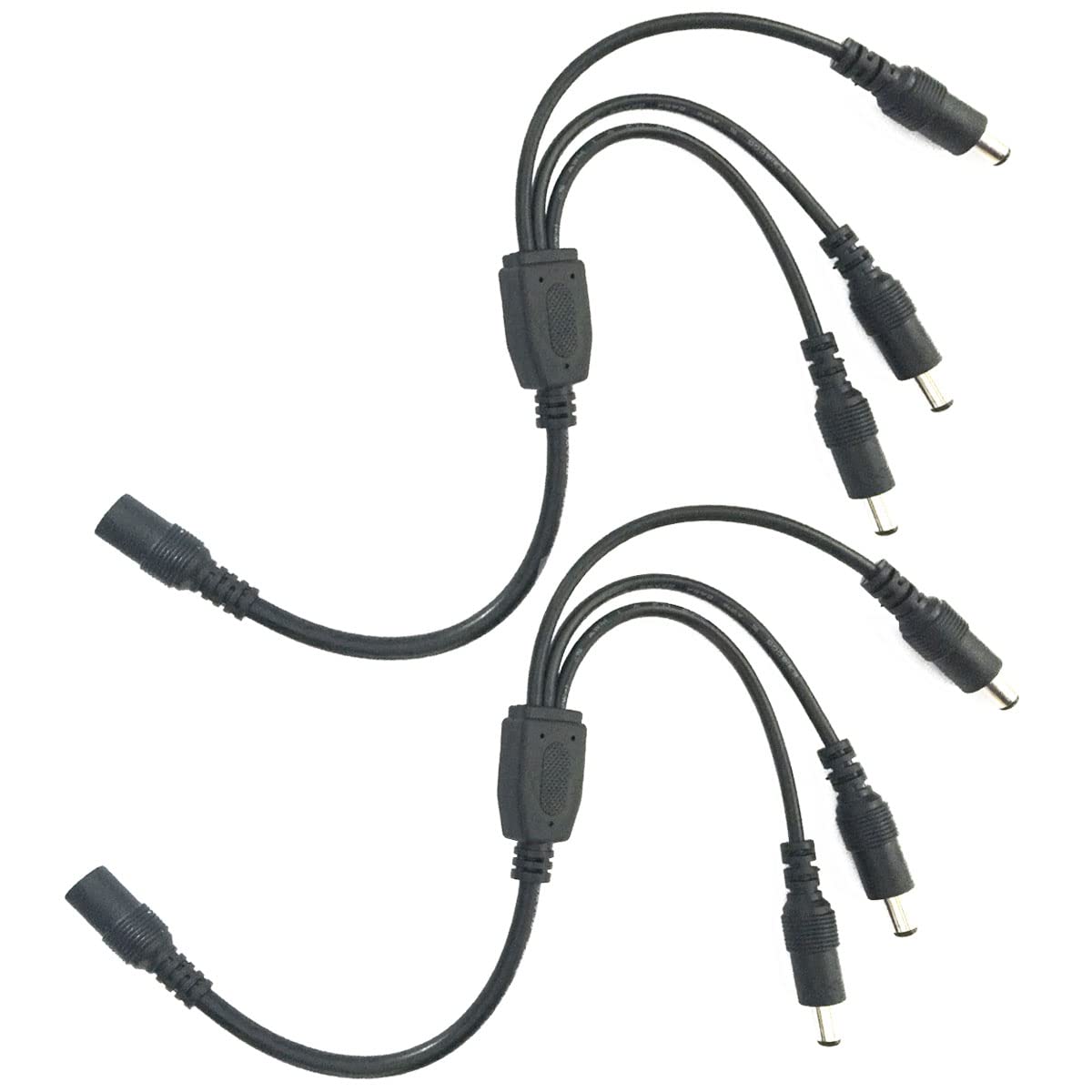 Cavo Splitter DC 1 A 4 – 5,5x2,1 Mm – 70 Cm – 18AWG Per Telecamere E Router