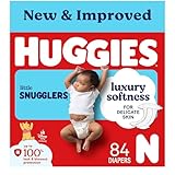 Huggies Little Snugglers Baby Diapers, Size Newborn, 84 Ct